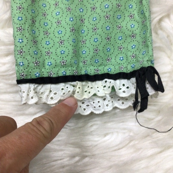 Vintage 30’s Handmade Prairie Peasant Maxi Dress Micro Floral Bow Cottage-core - Picture 15 of 15